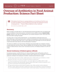 Overuse of Antibiotics in Food Animal Production: Science Fact Sheet