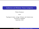 Subfactors and Modular Tensor Categories