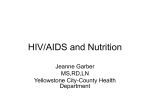 HIV/AIDS and Nutrition