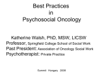 Best Practices in Psychosocial Oncology Summit: Kathy Walsh