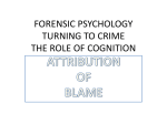 FORENSIC PSYCHOLOGY TURNING TO CRIME THE ROLE OF