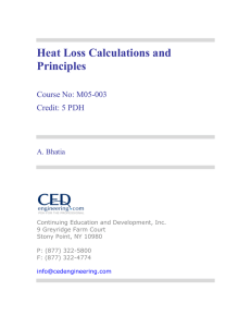 Heat Loss Calculations And Principles