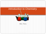 Intro to Chemistry