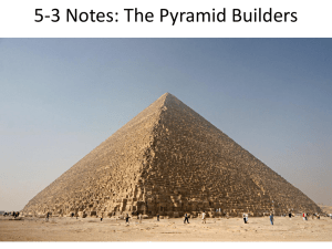 5-3 Notes: The Pyramid Builders