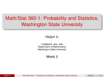 Math/Stat 360-1 - WSU Department of Mathematics
