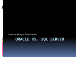 Oracle vs. SQL Server