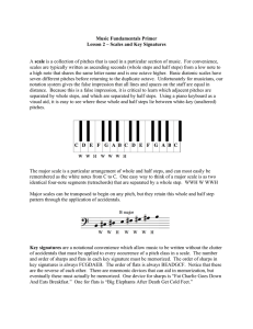 Music Fundamentals Primer Lesson 2 – Scales and Key Signatures