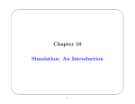 Chapter 10 Simulation: An Introduction