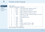 Example machine language