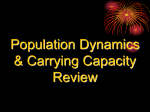 Population Dynamics, Carrying Capacity