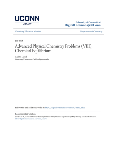 Advanced Physical Chemistry Problems (VIII)