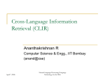 Cross-Language Information Retrieval