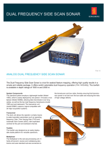 DUAL FREQUENCY SIDE SCAN SONAR