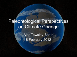 Paleontological Perspectives on Climate Change