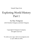 Exploring World History Part 1