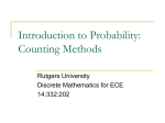 Introduction to Probability: Counting Methods