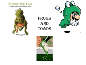 Frogs and Toads - Kenton County Schools
