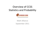 Overview of CCSS Statistics and Probability