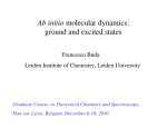 Ab initio molecular dynamics: ground and excited states