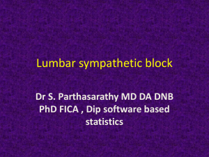 Lumbar sympathetic block mgmc 1