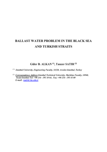 ballast water problem in the black sea and turkish strait