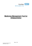 Medicines Management Tool for Antipsychotics