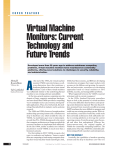 Virtual Machine Monitors: Current Technology