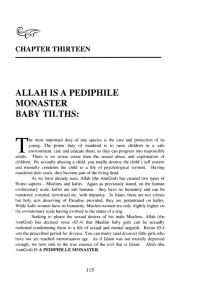 Allah Is A Pedophile Monaster