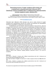 Determining structure of copper complexes with nicotinic