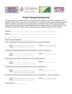 Proton Therapy Questionnaire