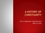 A History of Christianity - Religious Education Resources