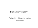 Probability - Department of Mathematics and Statistics