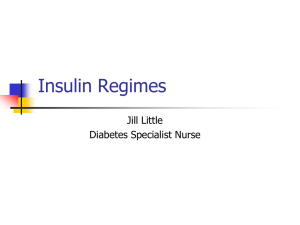 Insulin Regimes