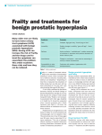 Frailty and treatments for benign prostatic hyperplasia