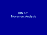 KIN 481 Movement Analysis
