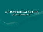 customer relationship management