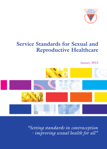 Service Standards for Sexual and Reproductive Healthcare