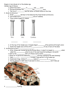Chapter 6-Sec1-Greek Art of the Golden Age