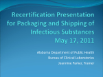 Packaging and Shipping of Infectious Substances 2011