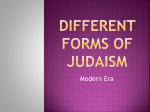 Different Forms of Judaism - All I Really Need to Know I Learned In