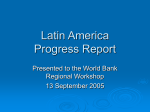 Latin America Progress Report