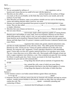 Infectious Disease PPT worksheet