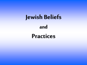 Jewish Beliefs And Practices