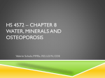 HS 4572 * Chapter 8 Water, Minerals and Osteoporosis