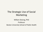 The Strategic Use of Social Marketing
