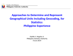 Approaches to Determine and Represent Geographical Units