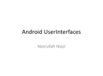 Android UserInterfaces - iba-s13