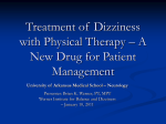 Treatment of Dizziness with Physical Therapy – A
