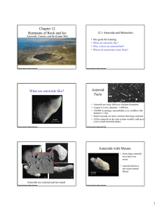 Chapter 12 Remnants of Rock and Ice What are asteroids like