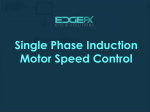 Single Phase Induction Motor Speed Control